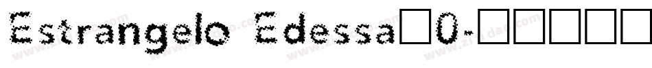 Estrangelo Edessa_0字体转换